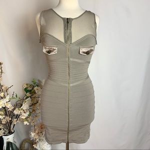 Tricot Joli fitted bodycon zipper dress Medium